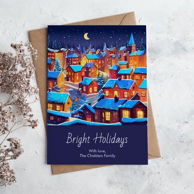 Bright Town Jul Julkort (Skapare uppladdad)
