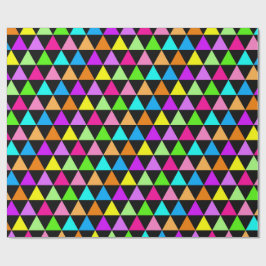 Bright Triangle Groovy Print Gift Wrapping Paper Presentpapper