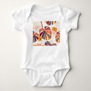 Bright Tropical Blommigt Hand plockade T Shirt