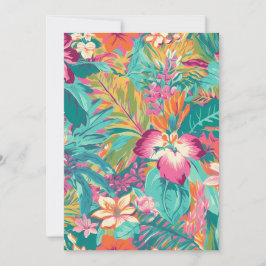 Bright Tropical Botanical Inbjudningar