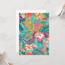 Bright Tropical Botanical Inbjudningar