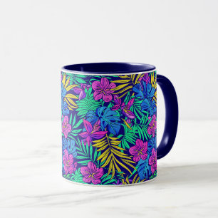 Bright Tropical Flowers Mugg