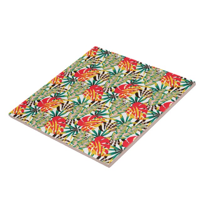 Bright Tropical Mönster Kakelplatta (Sidan)