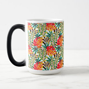 Bright Tropical Mönster Magisk Mugg