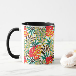 Bright Tropical Mönster Mugg