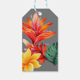 Bright Tropical Presentetikett