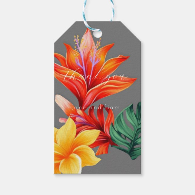 Bright Tropical Presentetikett (Framsidan)