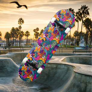 Bright Tropical Summer Mini Skateboard Bräda 18,5 Cm