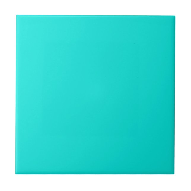 Bright Turcos Solid Färg Kakelplatta (Framsidan)