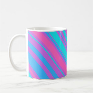 Bright Vågigt Retro Mönster Kaffemugg