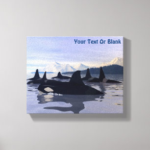 Bright Vatten Orca Canvastryck