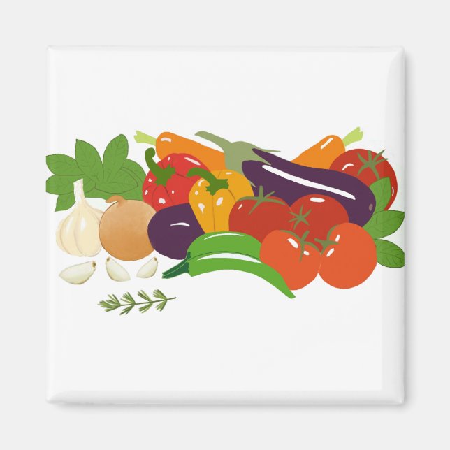 Bright Vegetables Magnet (Framsidan)