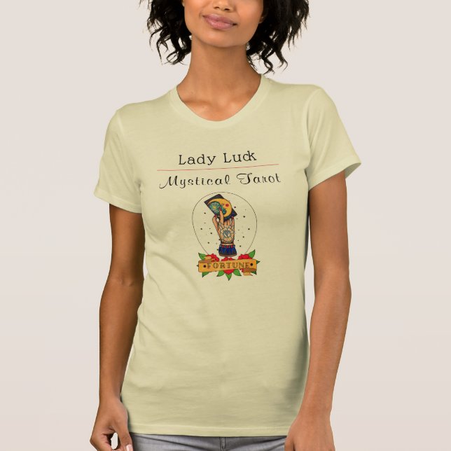 Bright Vintage Tarot Tattoo T-Shirt (Framsida)