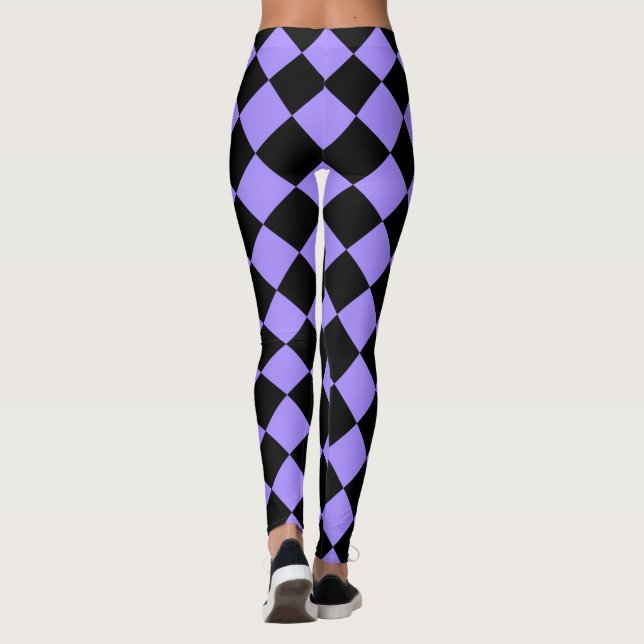 Bright Violet Harlequin Leggings (Baksida)