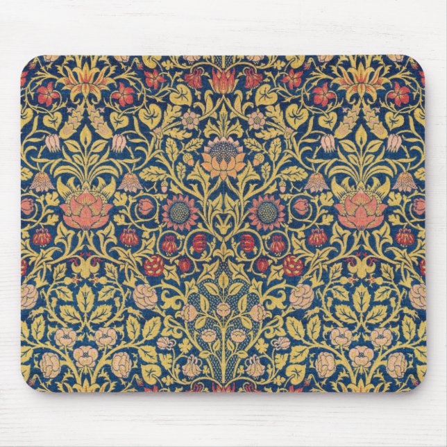 Bright Violet och Columbine (av William Morris) Musmatta (Framsidan)