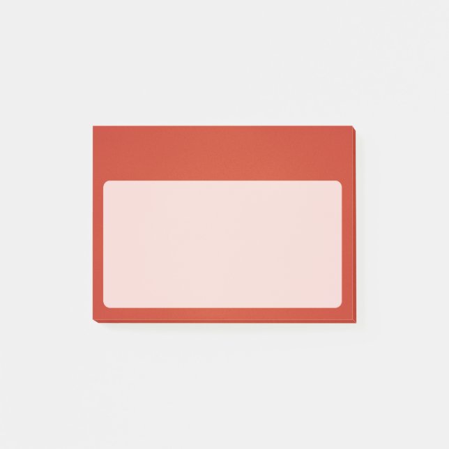 Bright Warm Red Grainy Struktur Post-it Block (Framsida)