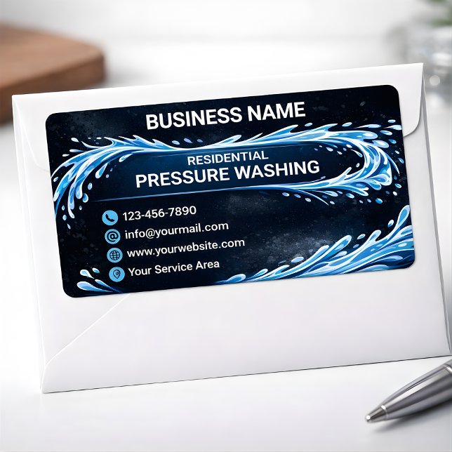 Bright Water Guardian Bostad Trycktvätt Fraktsedel (Bright Water Guardian Residential Pressure Washing Label)