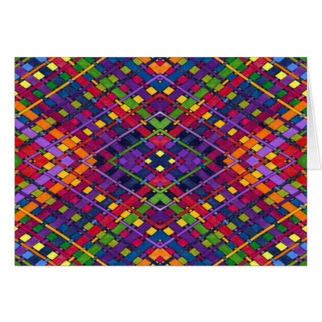 Bright Weave Hälsningskort (Framsidan Horizontal)