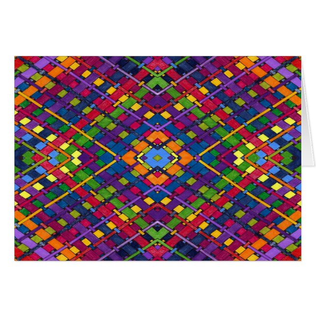 Bright Weave Hälsningskort (Framsidan Horizontal)