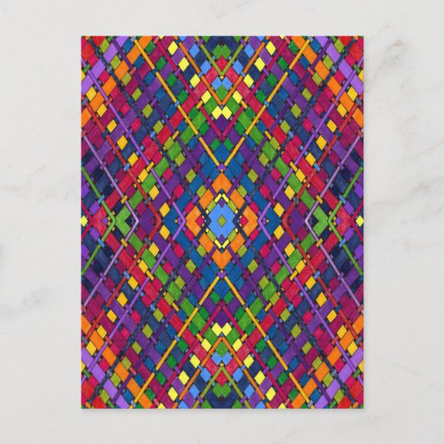 Bright Weave Vykort (Framsida)