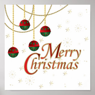 Bright White God jul Poster