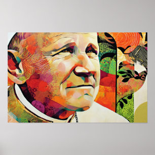 Bright Witness of Saint Johannes Paul II Poster