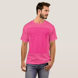 Bright WOW Rosa Valentine Hearts Mönster T Shirt