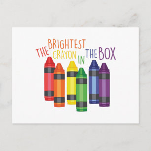 Brightest Crayon Vykort