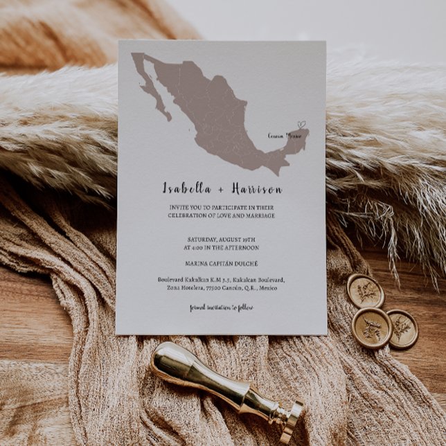 BRIGHTEST Mexico Wedding Invitation Inbjudningar (Skapare uppladdad)