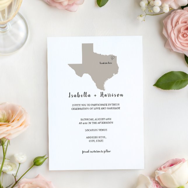 BRIGHTEST TEXAS Wedding Invitation Inbjudningar (Skapare uppladdad)