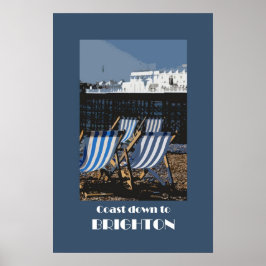 Brighton 1920-talets återtro-stil-poster poster