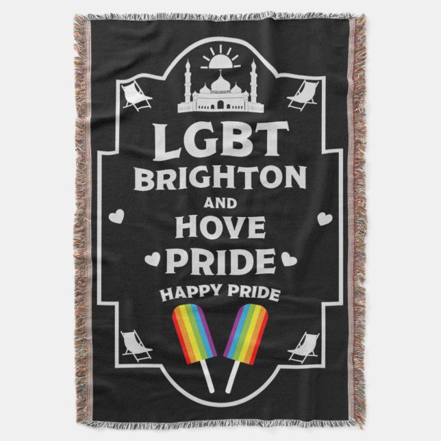 Brighton and Hove pride Filt (Framsidan Vertikal)