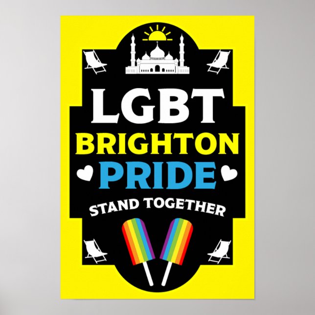 Brighton and Hove pride Poster (Framsidan)