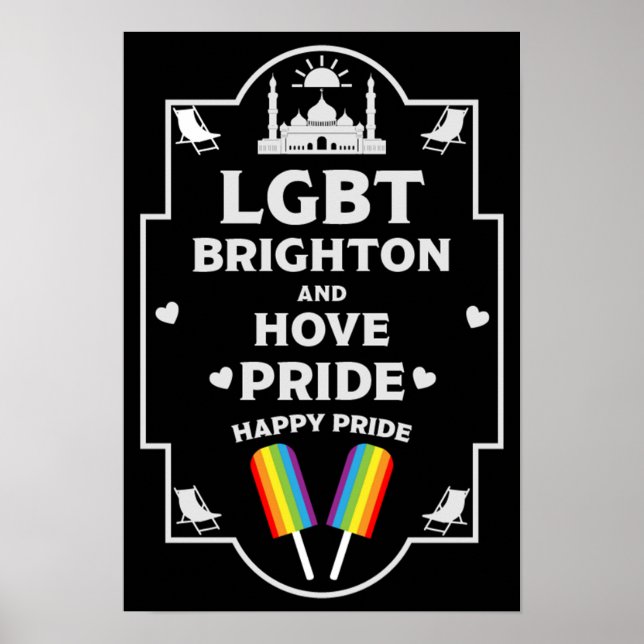 Brighton and Hove pride Poster (Framsidan)