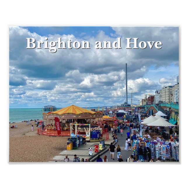 Brighton and Hove Seafront Photo Fototryck (Framsidan)