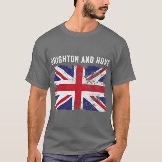 Brighton And Hove UK Flag British Souvenir Cool fu T Shirt