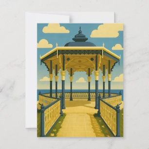 Brighton Bandstand - Kustarkitekturkonst Vykort