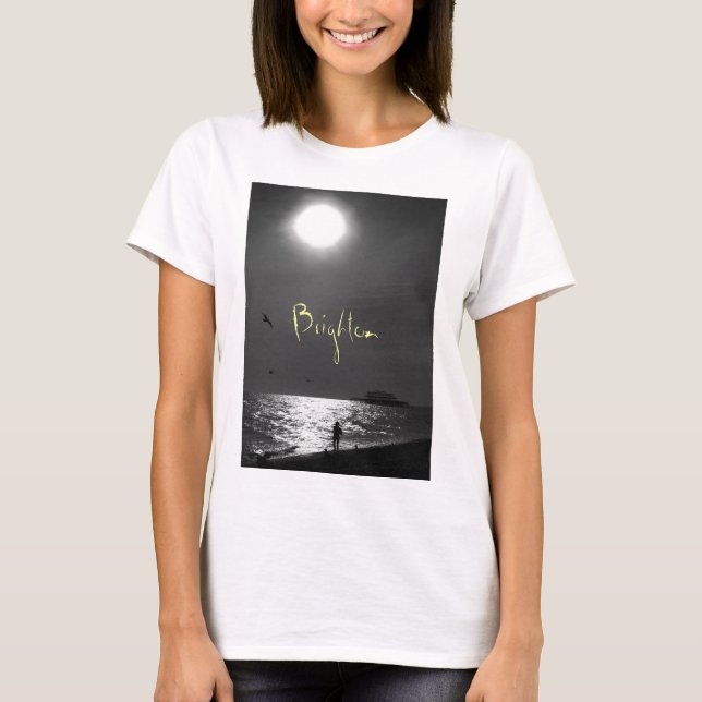Brighton Beach England Tee Shirt (Framsida)