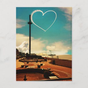 Brighton Beach Heart Vykort