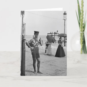 Brighton Beach Lifeguard, tidigt 1900-talet Kort