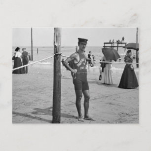 Brighton Beach Lifeguard, tidigt 1900-talet Vykort