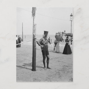 Brighton Beach Livräddare, 1906 Vykort