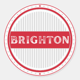 Brighton City Pride Emblem – English Identity Runt Klistermärke