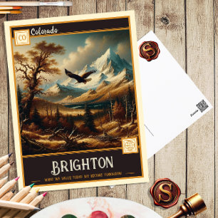 Brighton, Colorado Postkort för Vintage Vykort