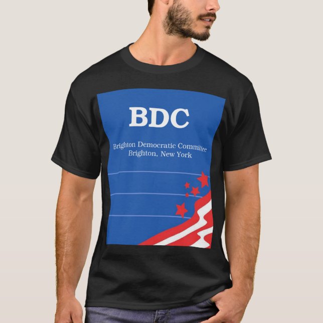 Brighton demokratisk kommitté t-shirt (Framsida)