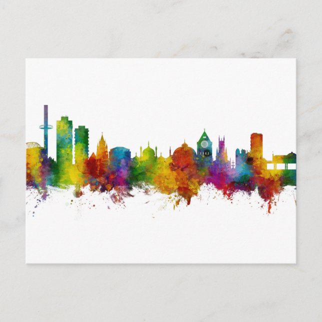 Brighton England Skyline Vykort (Framsida)