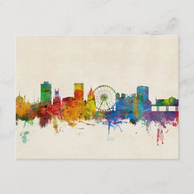 Brighton England Skyline Vykort (Framsida)