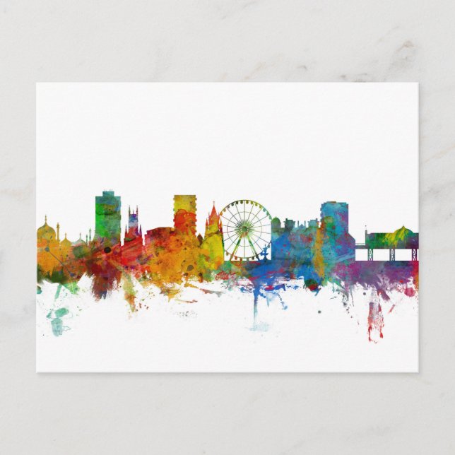 Brighton England Skyline Vykort (Framsida)