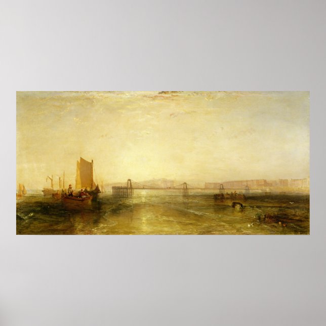 Brighton from the Sea, 1829 Poster (Framsidan)