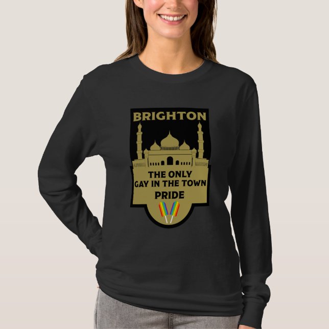 Brighton Gay pride - Brighton England HBT - T Shirt (Framsida)